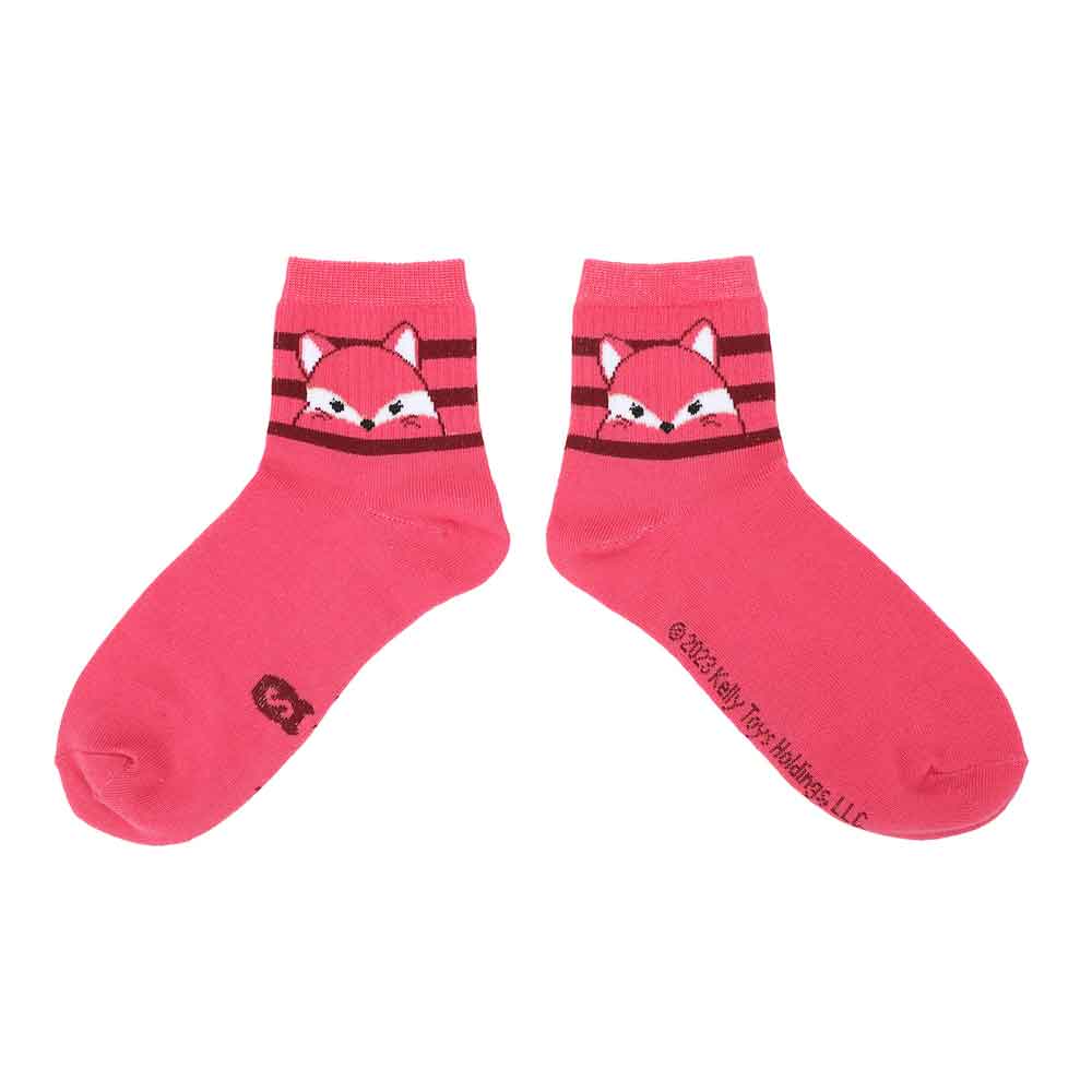Squishmallow Women's 3 Pack Quarter Crew Socks - Owl & Goose Gifts