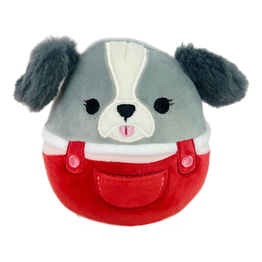 Squishmallow 5 Inch Malu the Dog in Overalls Plush Toy