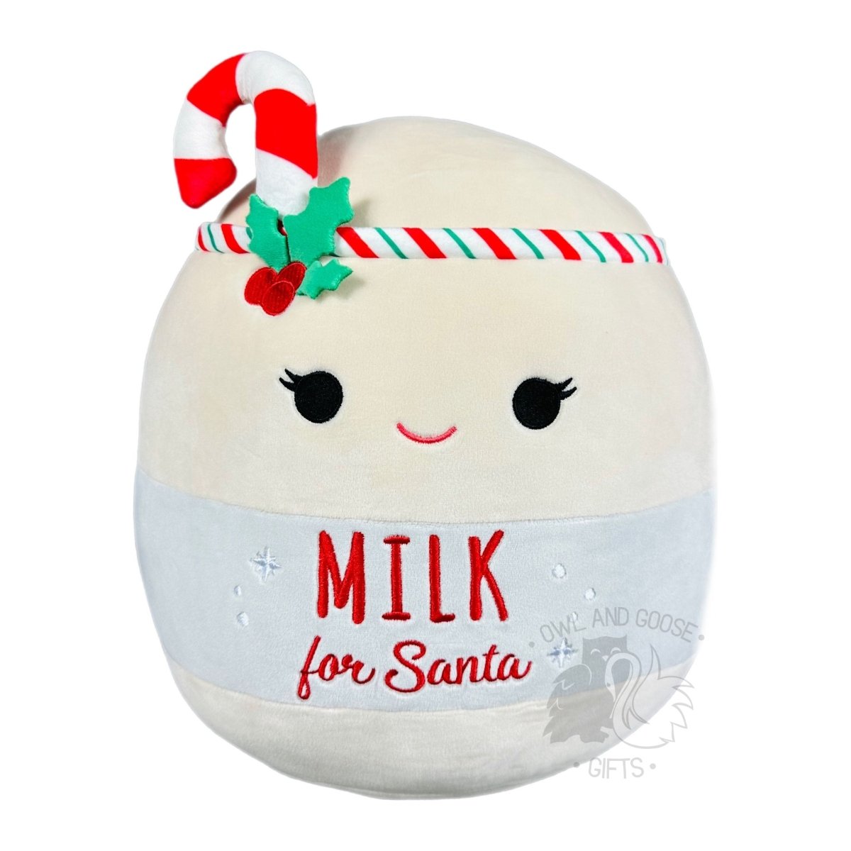 Squishmallow 12 Inch Arlene the Milk for Santa Christmas Plush Toy - Owl & Goose Gifts