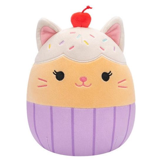 Squishmallow 12 Inch Miriam the Vanilla Cupcake Cat Plush Toy - Owl & Goose Gifts