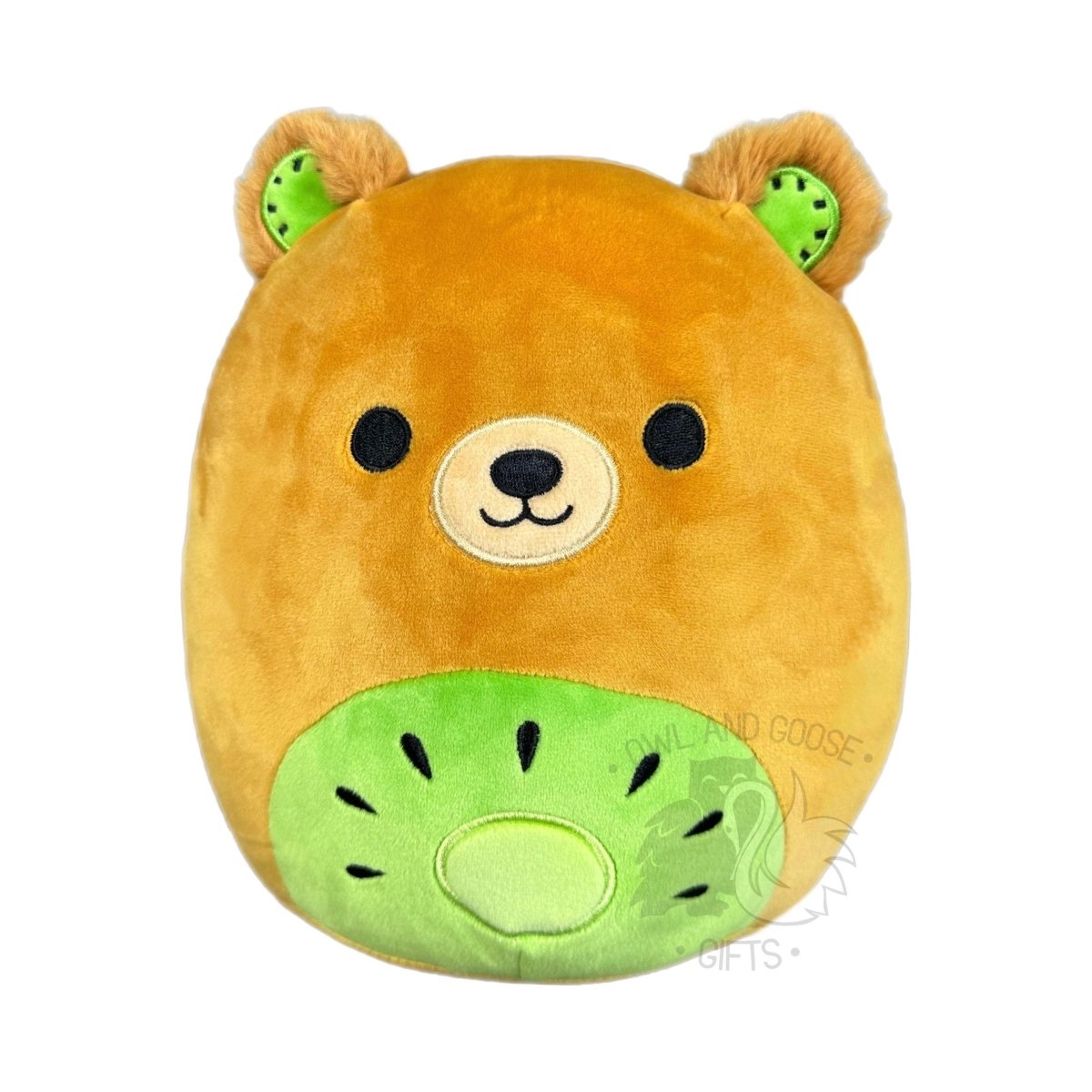 Squishmallow 12 Inch Mitchard the Kiwi Bear Plush Toy - Owl & Goose Gifts