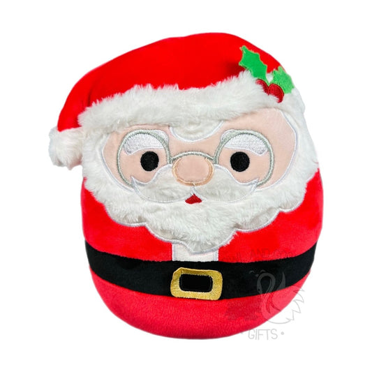 Squishmallow 12 Inch Nick the Santa Claus with Holly Christmas Plush Toy - Owl & Goose Gifts
