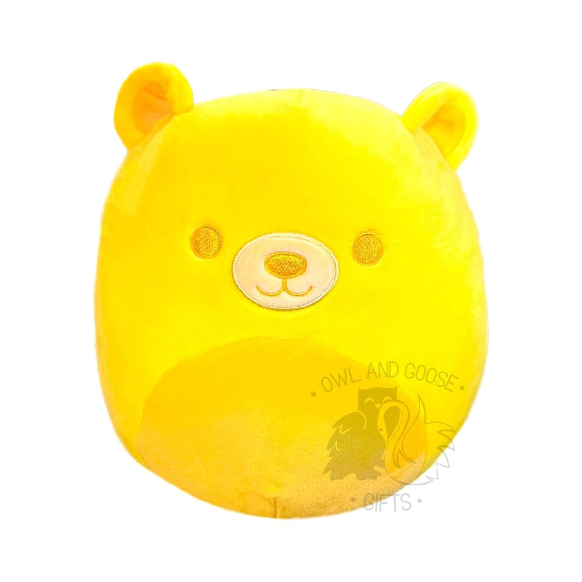 Squishmallow 12 Inch Sozo the Yellow Neon Bear Plush Toy - Owl & Goose Gifts