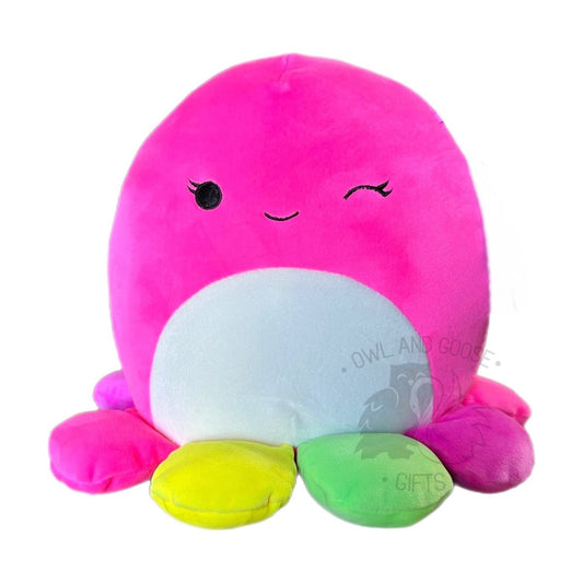 Squishmallow 16 Inch Lasla the Pink Octopus Plush Toy - Owl & Goose Gifts