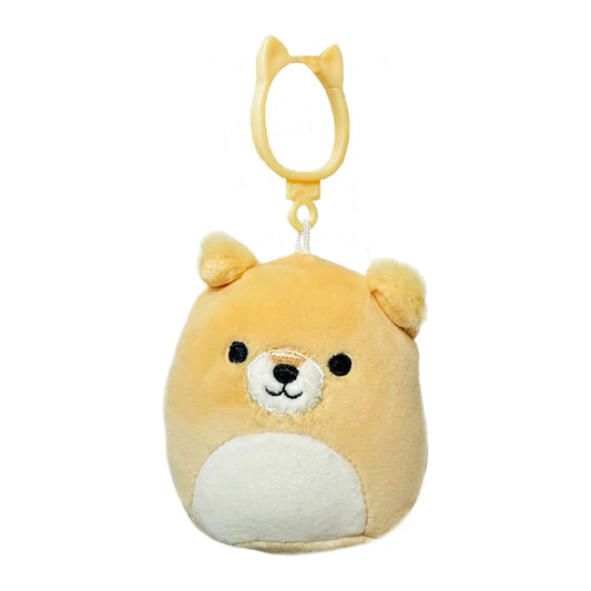 Squishmallow 3.5 Inch Cooper the Tan Dog Plush Clip