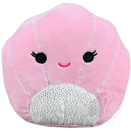 Squishmallow 5 Inch Aicha the Pink Seashell Plush Toy - Owl & Goose Gifts