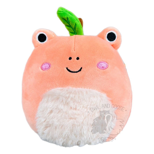 Squishmallow 5 Inch Fatima the Peach Frog Plush Toy - Owl & Goose Gifts