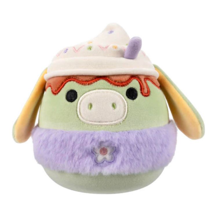 Squishmallow 5 Inch Juniper the Latte Donkey Easter Plush Toy - Owl & Goose Gifts