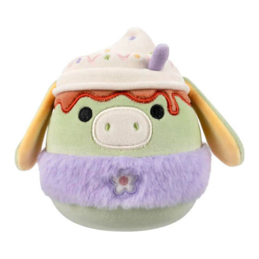 Squishmallow 5 Inch Juniper the Latte Donkey Easter Plush Toy - Owl & Goose Gifts