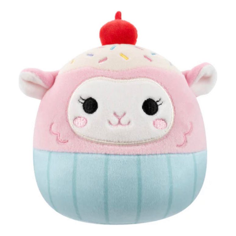Squishmallow 5 Inch Lala the Cupcake Lamb Easter Plush Toy - Owl & Goose Gifts