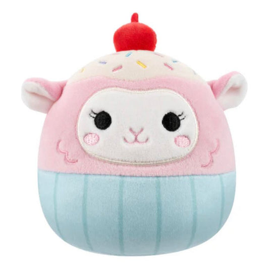 Squishmallow 5 Inch Lala the Cupcake Lamb Easter Plush Toy - Owl & Goose Gifts