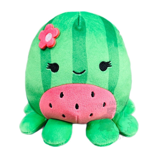 Squishmallow 5 Inch Marcella the Watermelon Octopus Plush Toy - Owl & Goose Gifts
