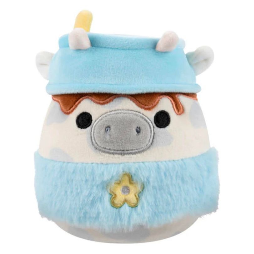 Squishmallow 5 Inch Mustafa the Latte Cow Easter Plush Toy - Owl & Goose Gifts