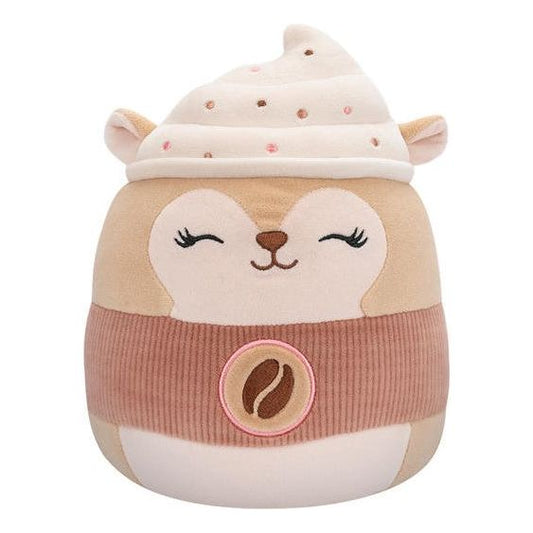 Squishmallow 5 Inch Reza the Latte Squirrel Plush Toy - Owl & Goose Gifts