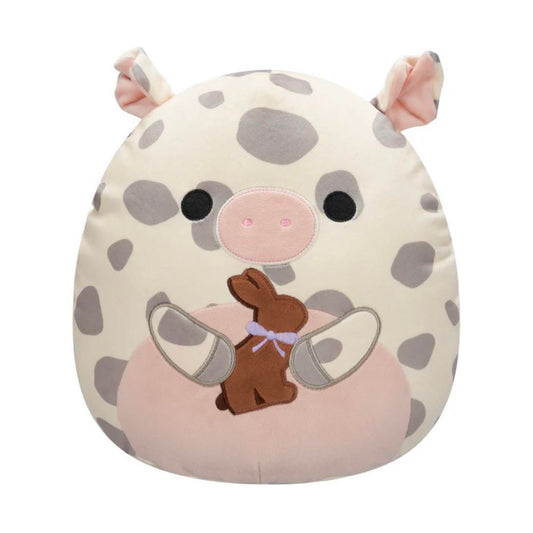Squishmallow 5 Inch Rosie the Pig with Chocolate Bunny Easter Plush Toy - Owl & Goose Gifts