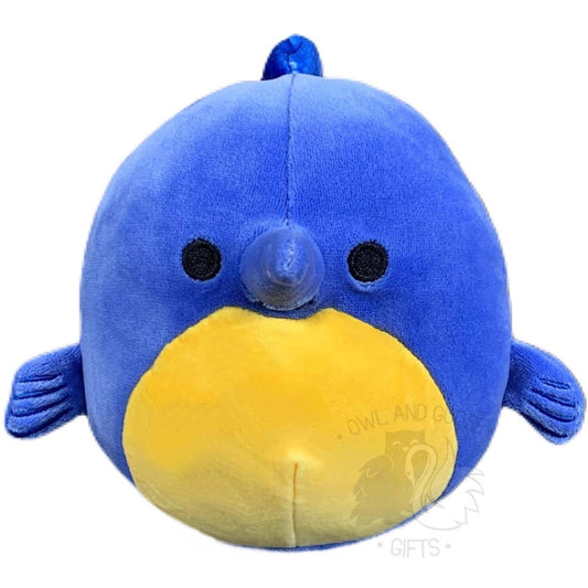 Squishmallow 5 Inch Swish the Swordfish Plush Toy - Owl & Goose Gifts