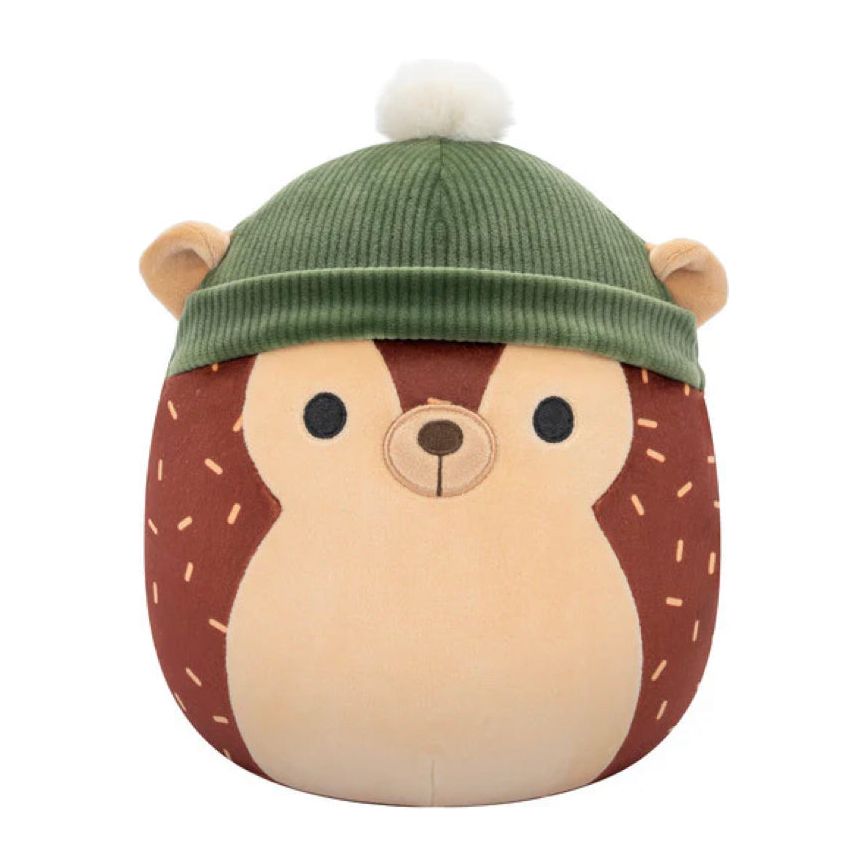 Squishmallow 8 Inch Hans the Hedgehog with Hat Plush Toy - Owl & Goose Gifts