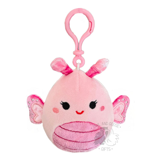 Squishmallow 3.5 Inch Mogo the Butterfly Velvet Squad Plush Clip