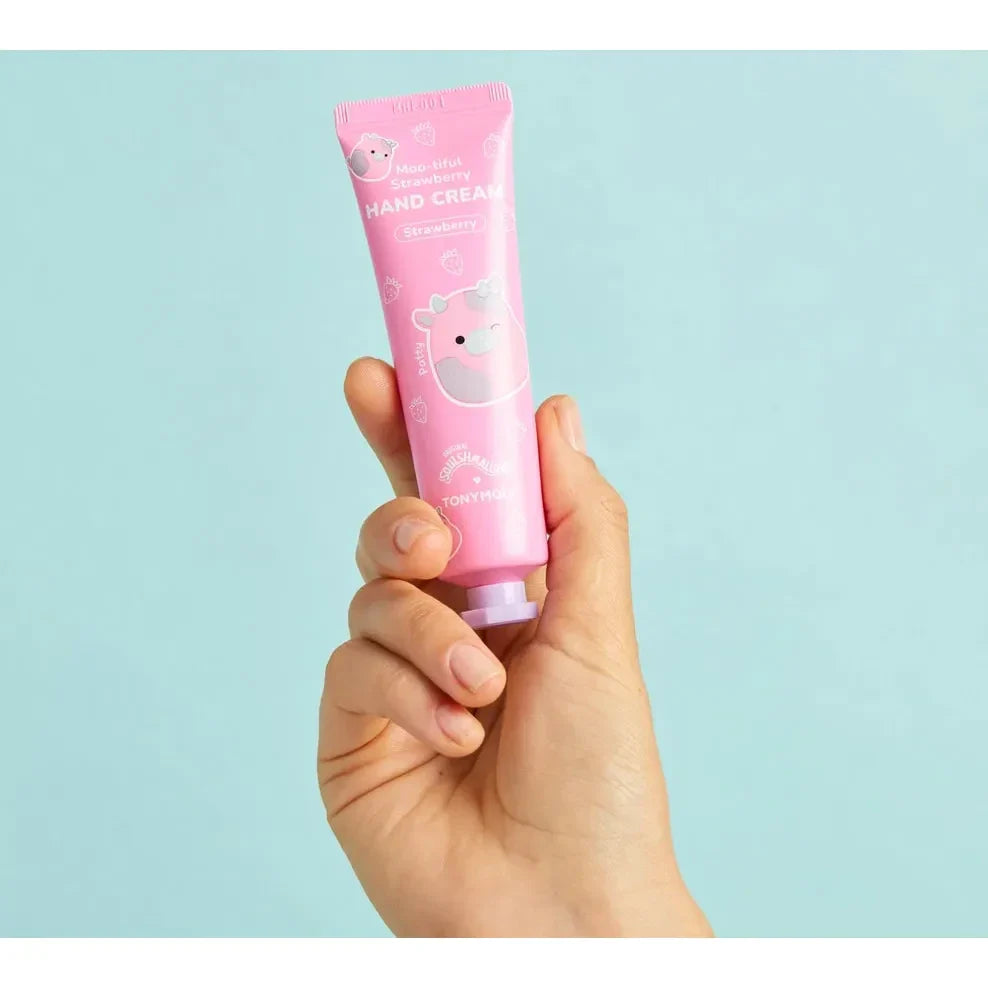 Squishmallow X TONYMOLY Patty's Moo-tiful Strawberry Hand Cream