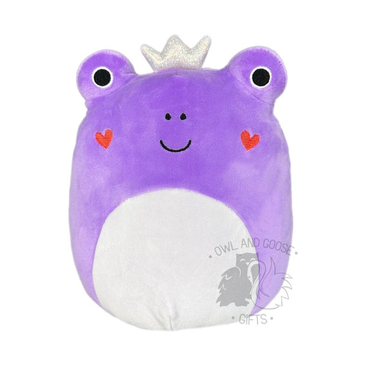 Squishmallow 8 Inch Francine the Purple Frog Valentine Plush Toy - Owl & Goose Gifts