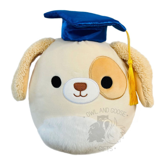 Squishmallow 8 Inch Harris the Dog Graduation Plush Toy - Owl & Goose Gifts