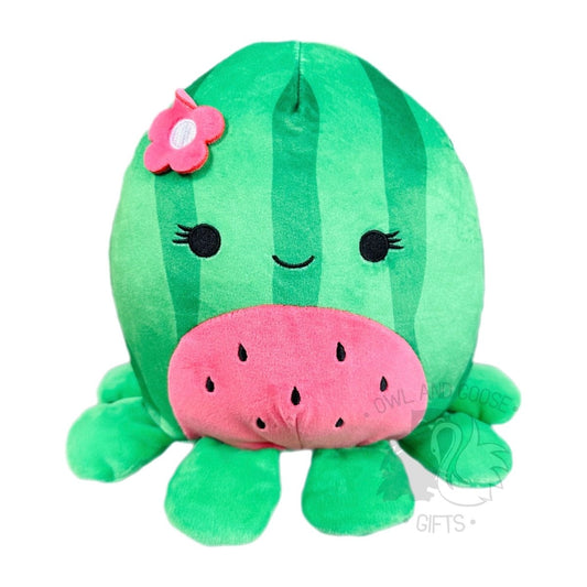 Squishmallow 8 Inch Marcella the Watermelon Octopus Plush Toy - Owl & Goose Gifts