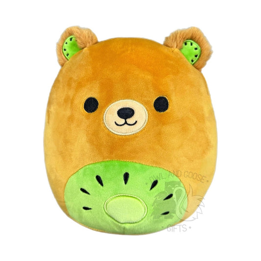 Squishmallow 8 Inch Mitchard the Kiwi Bear Plush Toy - Owl & Goose Gifts