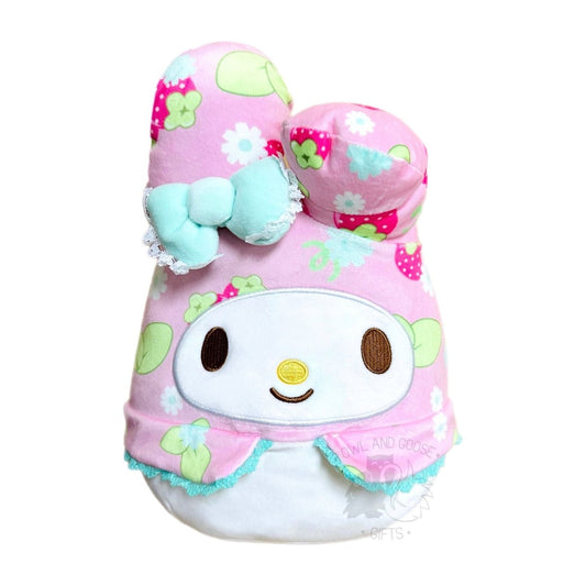 Squishmallow 8 Inch 50th Anniversary My Melody Strawberry Sanrio Plush Toy - Owl & Goose Gifts