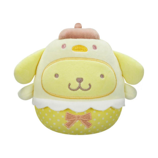 Squishmallow 8 Inch Pompompurin in Chick Costume Easter Sanrio Plush Toy - Owl & Goose Gifts