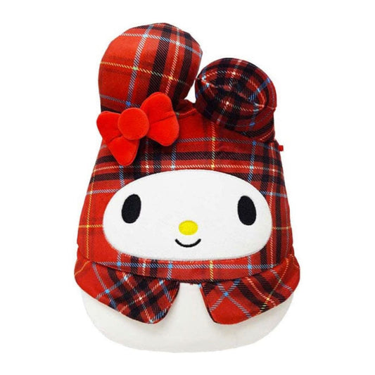 Squishmallow 8 Inch My Melody Plaid Squad Sanrio Plush Toy - Owl & Goose Gifts
