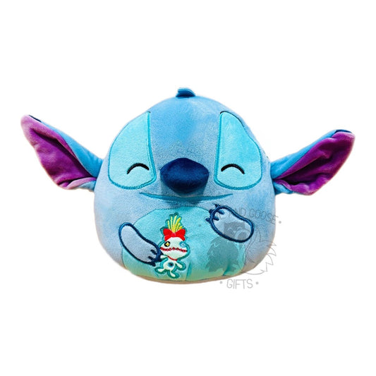 Squishmallow 8 Inch Stitch with Scrump Disney Plush Toy - Owl & Goose Gifts