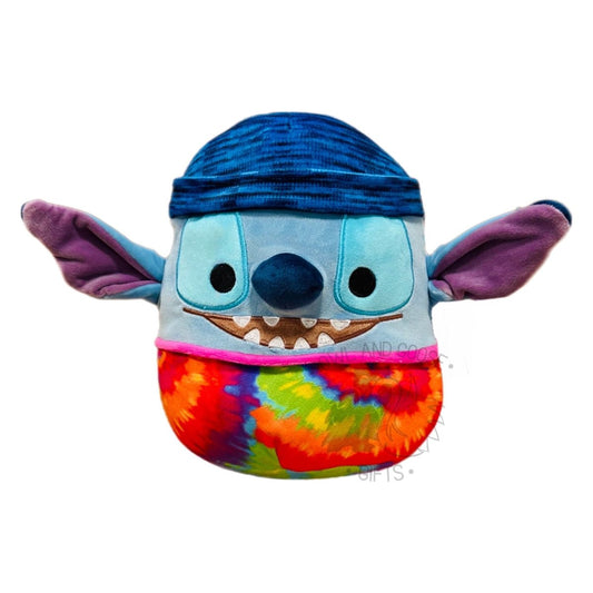 Squishmallow 8 Inch Stitch with Tie Dye Shirt Disney Plush Toy - Owl & Goose Gifts