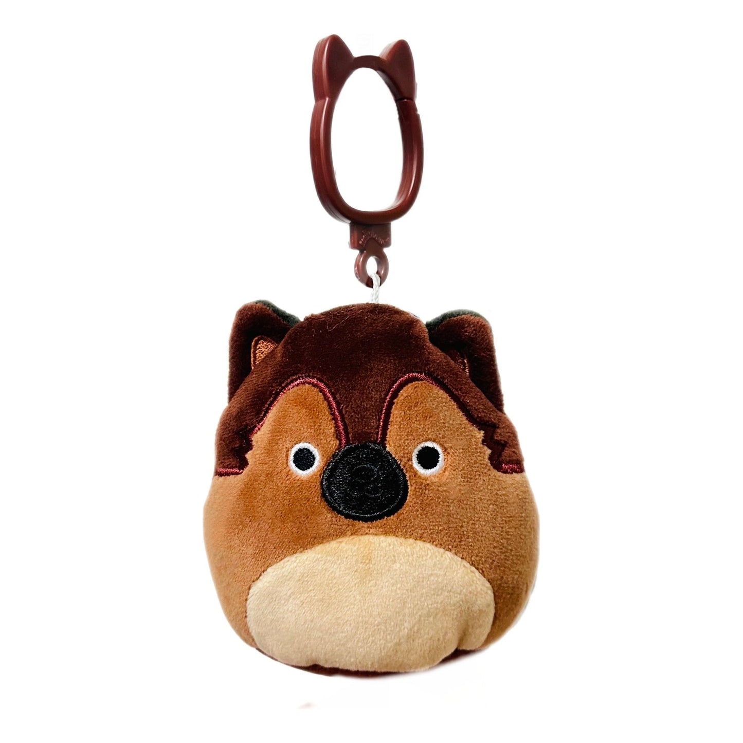 Squishmallow 3.5 Inch Mario the German Shepherd Plush Clip