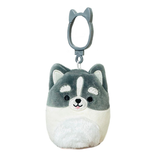 Squishmallow 3.5 Inch Paolo the Pomsky Plush Clip