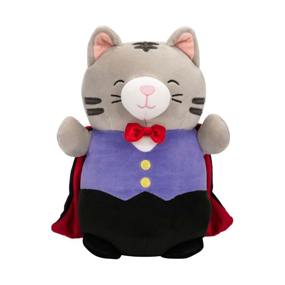 Squishmallow 10 Inch Tally the Vampire Cat Halloween Hug Mees Plush Toy - Owl & Goose Gifts