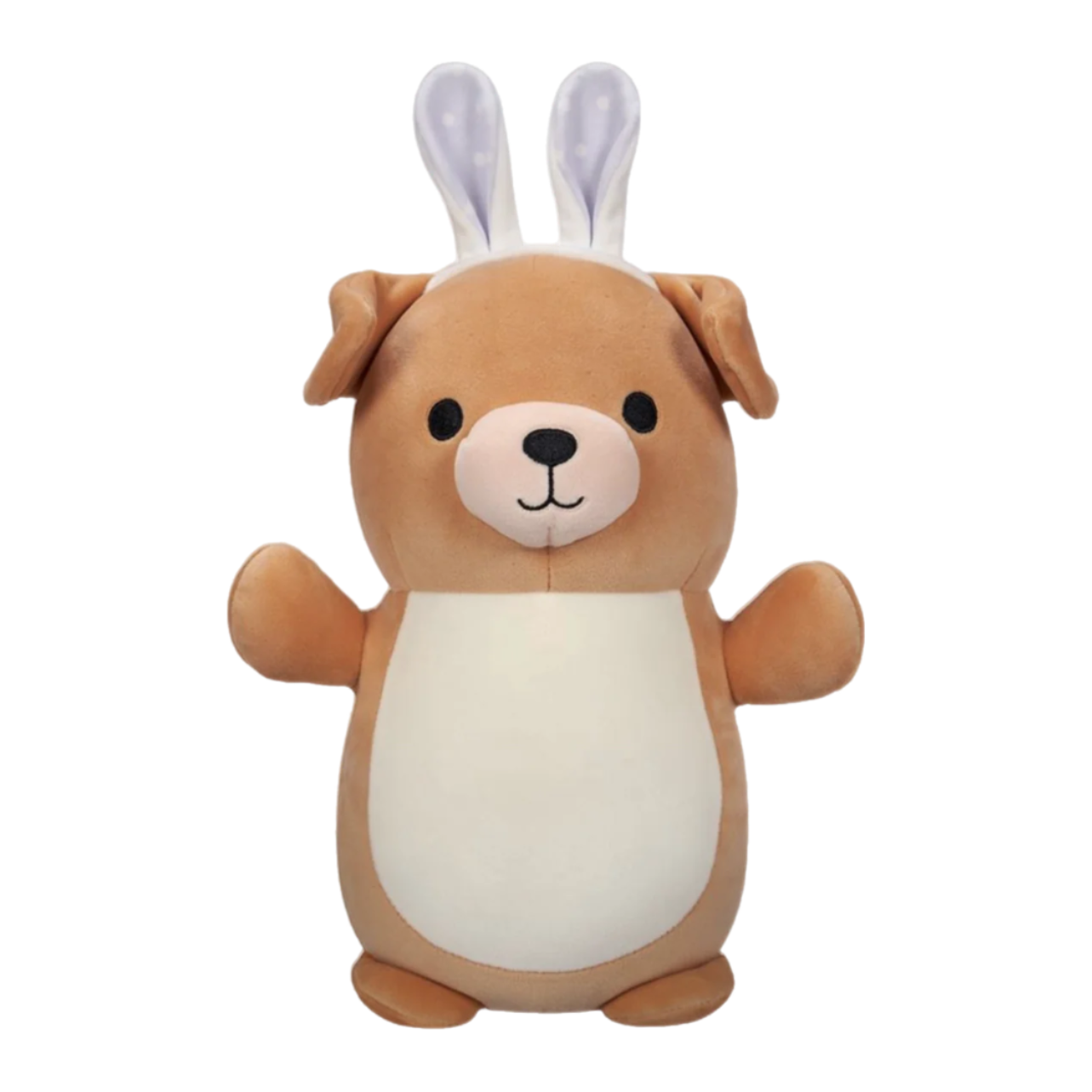 Squishmallow 10 Inch Stevon the Dog with Ears Easter Hug Mees Plush Toy - Owl & Goose Gifts
