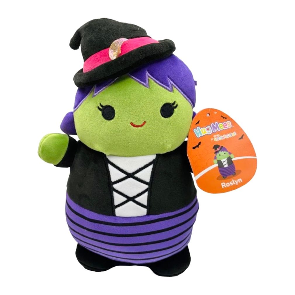 Squishmallow 10 Inch Roslyn the Witch Halloween Hug Mees Plush Toy - Owl & Goose Gifts