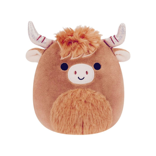Squishmallow 5 Inch Wilfred the Highland Cow Plush Toy - Owl & Goose Gifts