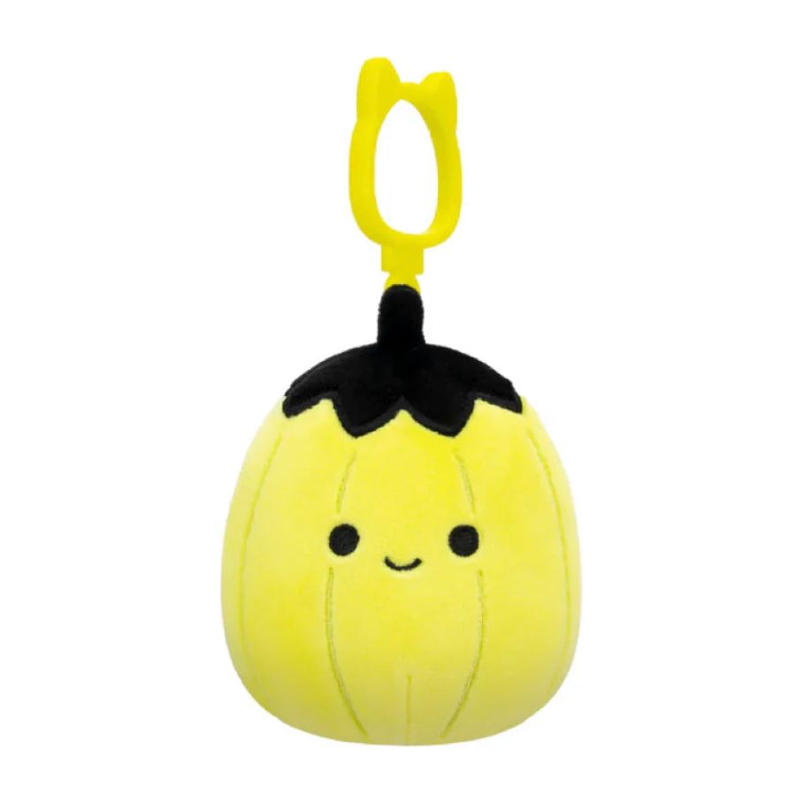 Squishmallow 3.5 Inch Walt the Yellow Pumpkin Halloween Plush Clip - Owl & Goose Gifts