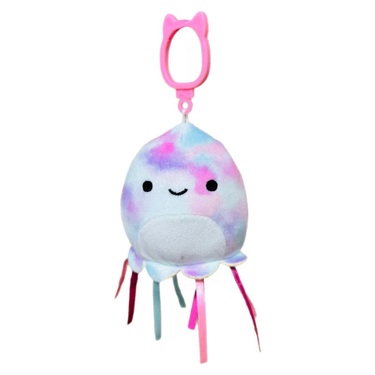 Squishmallow 3.5 Inch Krisa the Jellyfish Plush Clip - Owl & Goose Gifts