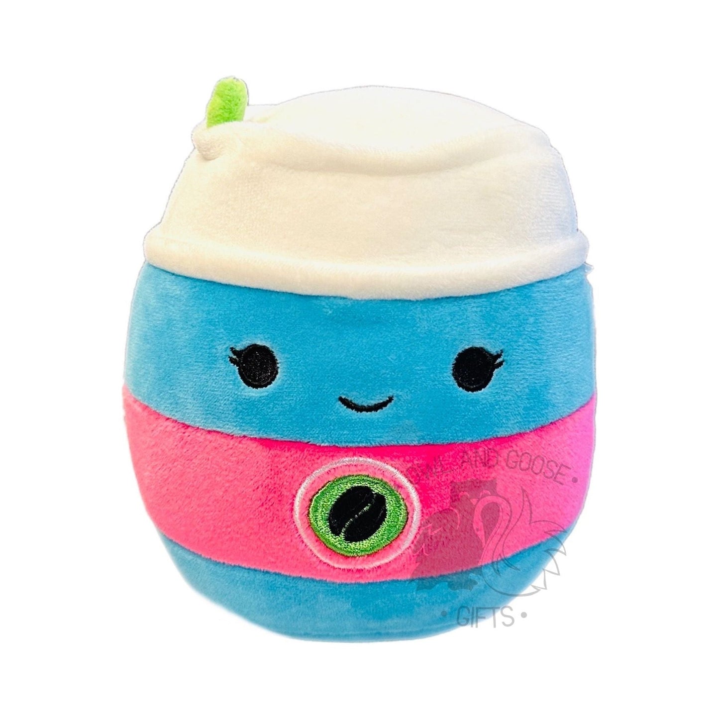 Squishmallow 5 Inch Aloeen the Latte Neon Foods Plush Toy