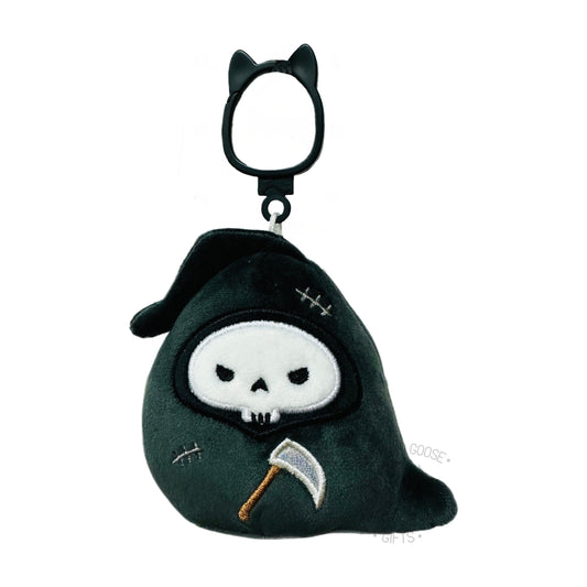 Squishmallow 3.5 Inch Otto the Reaper Halloween Plush Clip - Owl & Goose Gifts