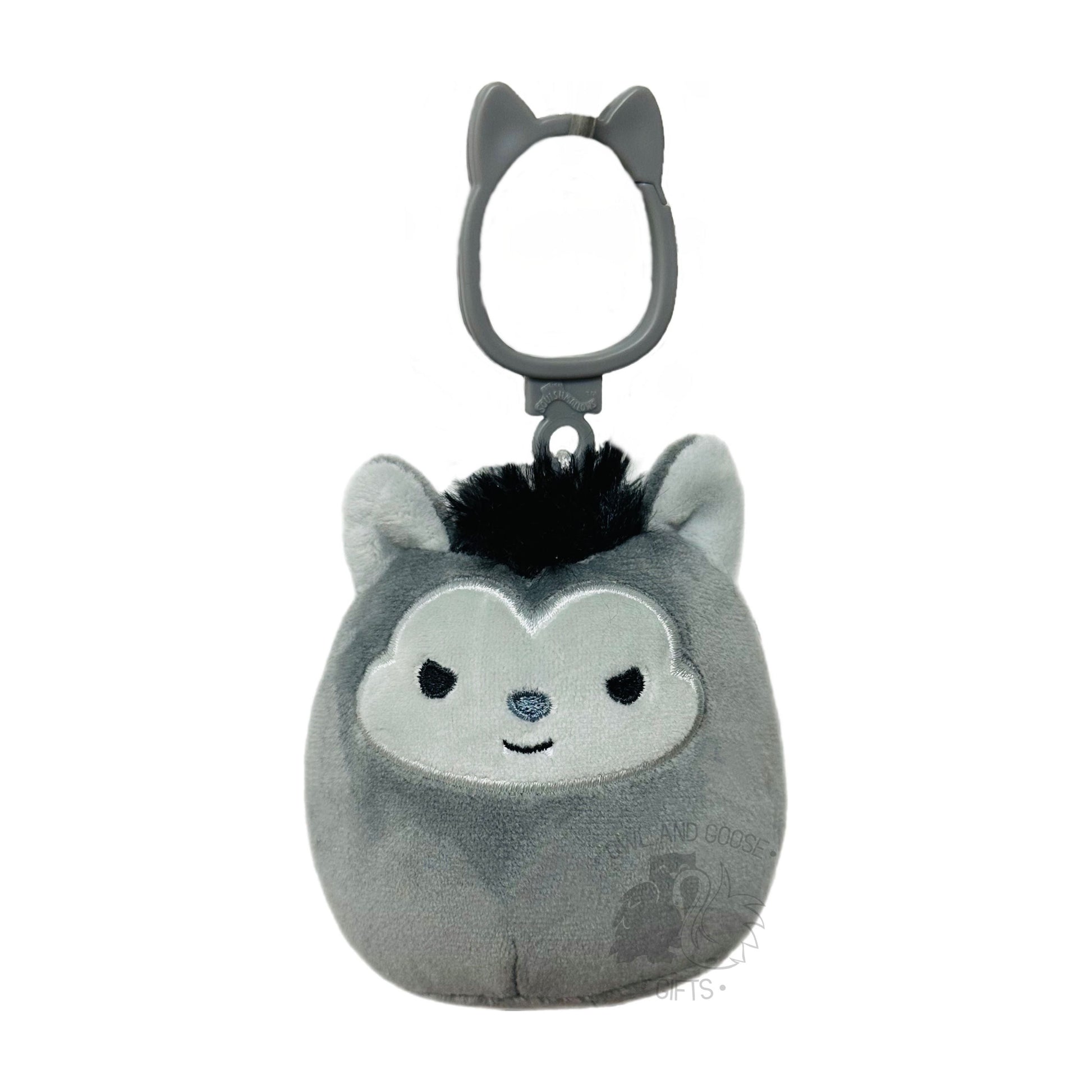 Squishmallow 3.5 Inch Noland the Werewolf Halloween Plush Clip - Owl & Goose Gifts