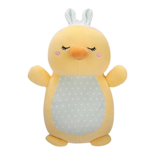 Squishmallow 10 Inch Aimee the Chick with Ears Easter Hug Mees Plush Toy - Owl & Goose Gifts