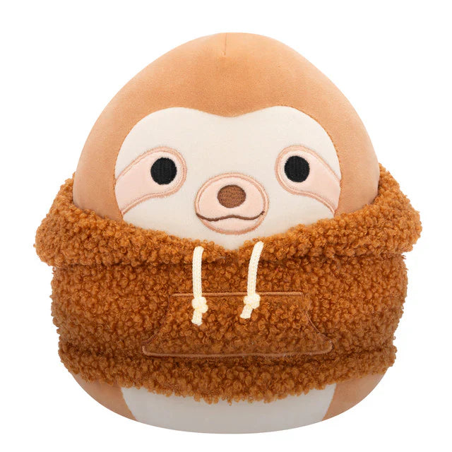 Squishmallow 12 Inch Sherman the Sloth with Hoodie Plush Toy - Owl & Goose Gifts