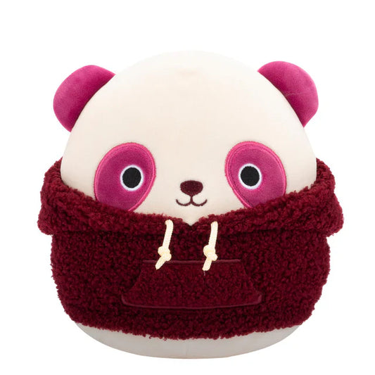 Squishmallow 12 Inch Ponder the Panda with Hoodie Plush Toy - Owl & Goose Gifts