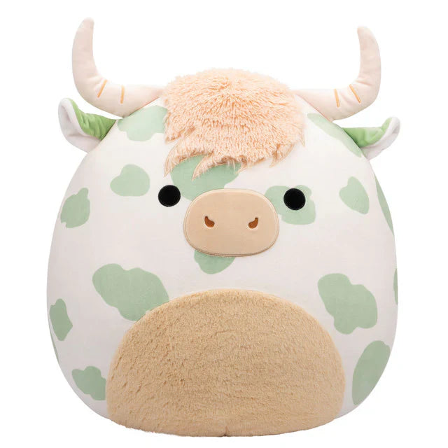 Squishmallow 8 Inch Celestino the Highland Cow Plush Toy - Owl & Goose Gifts