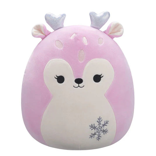 Squishmallow 5 Inch Falala the Pink Fawn Christmas Plush Toy - Owl & Goose Gifts