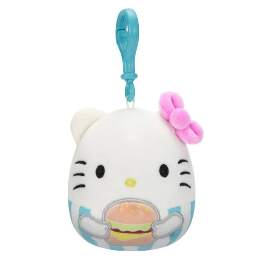 Squishmallow 3.5 Inch Sanrio Food Truck Hello Kitty Plush Clip - Owl & Goose Gifts