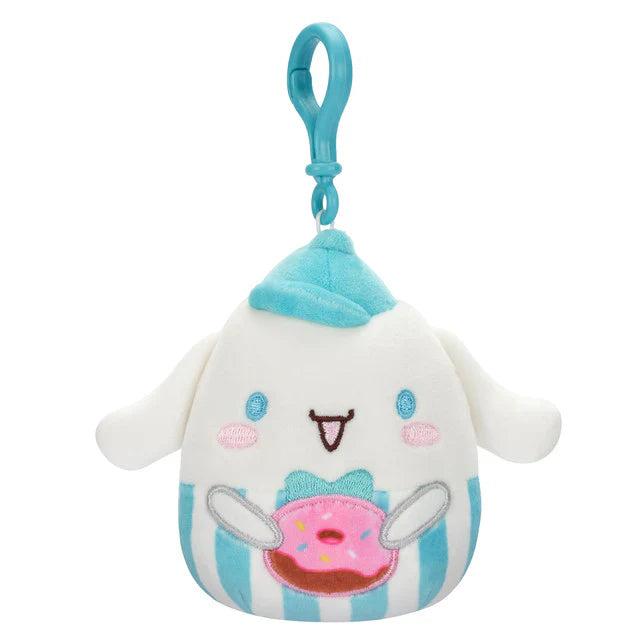 Squishmallow 3.5 Inch Sanrio Food Truck Cinnamoroll Plush Clip - Owl & Goose Gifts